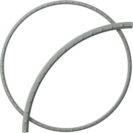 Ekena Millwork 41 3/4-in. OD x 39 3/8-in. ID x 1 1/4-in. W x 3/4-in. P Seville Ceiling Ring Kit CRK42SE